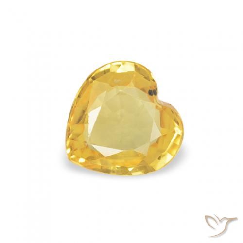 0.38ct 天然 中金 蓝宝石, 心形, VS