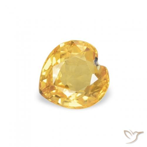 0.44ct 天然 中金 蓝宝石, 心形, VS
