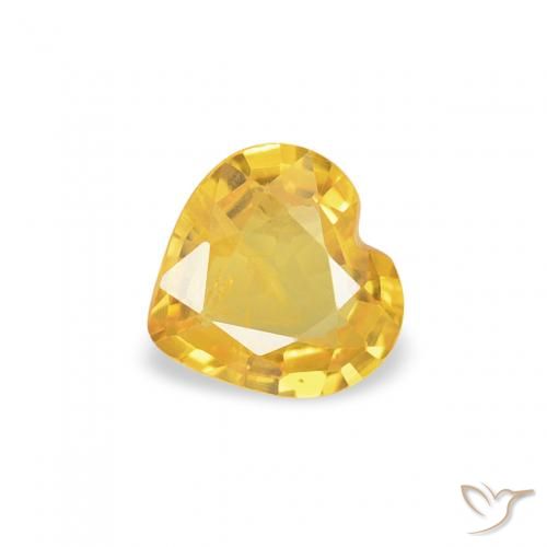 0.33ct 天然 中金 蓝宝石, 心形, VS