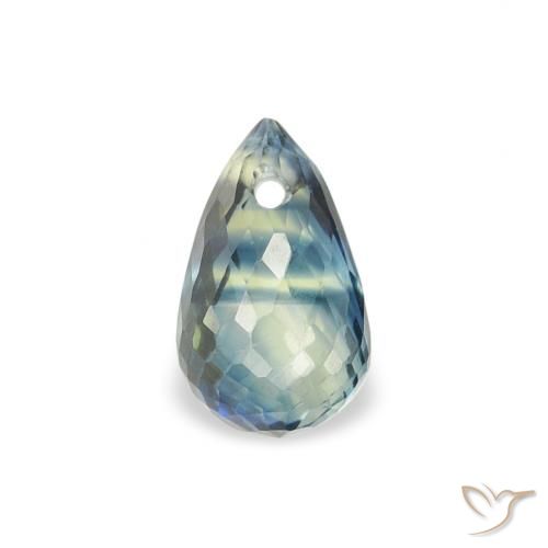0.54ct 天然 青色 蓝宝石, 泪滴形, VS