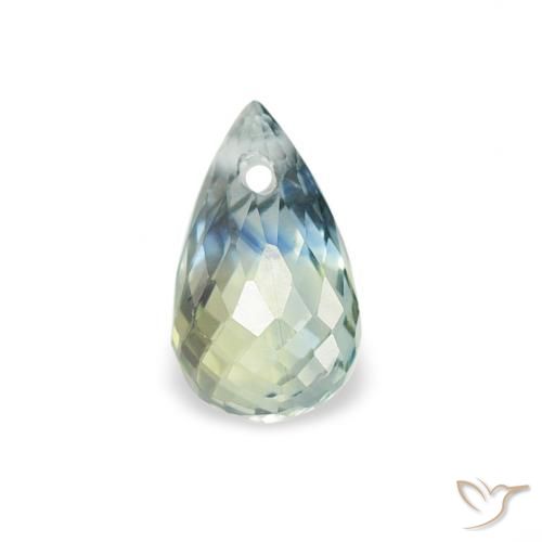 0.59ct 天然 青色 蓝宝石, 泪滴形, VS
