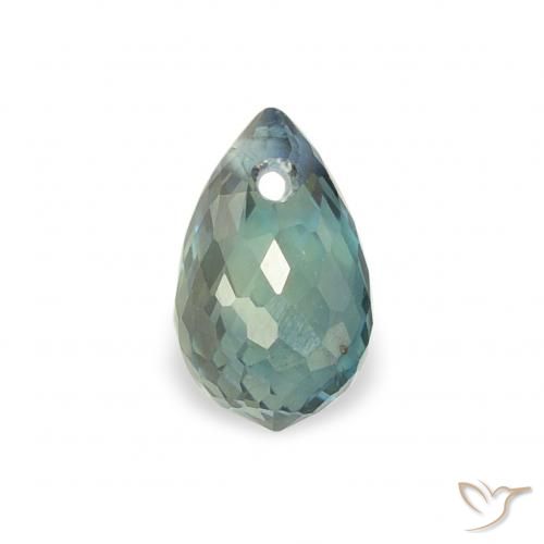 0.47ct 天然 青色 蓝宝石, 泪滴形, VS