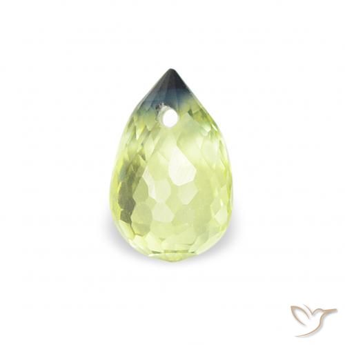 0.41ct 天然 淡黄色 蓝宝石, 泪滴形, VS