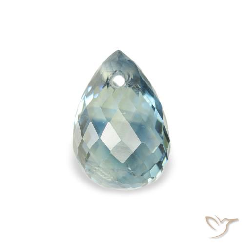 1.17ct 天然 青色 蓝宝石, 泪滴形, VS
