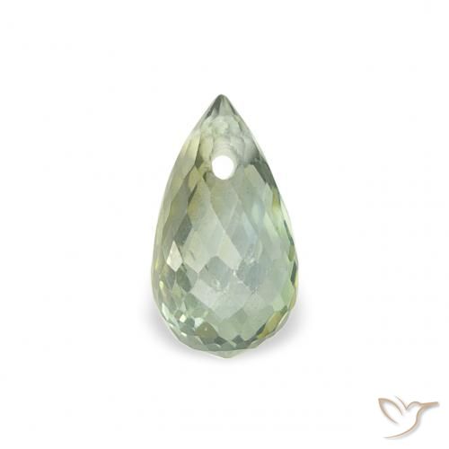 0.48ct 天然 浅绿色 蓝宝石, 泪滴形, VS
