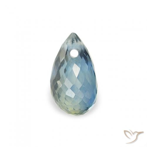 0.47ct 天然 青色 蓝宝石, 泪滴形, VS