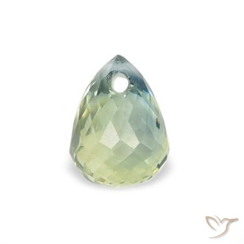 0.73ct 天然 青色 蓝宝石, 泪滴形, VS