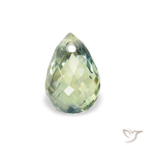 0.85ct 天然 浅绿色 蓝宝石, 泪滴形, VS