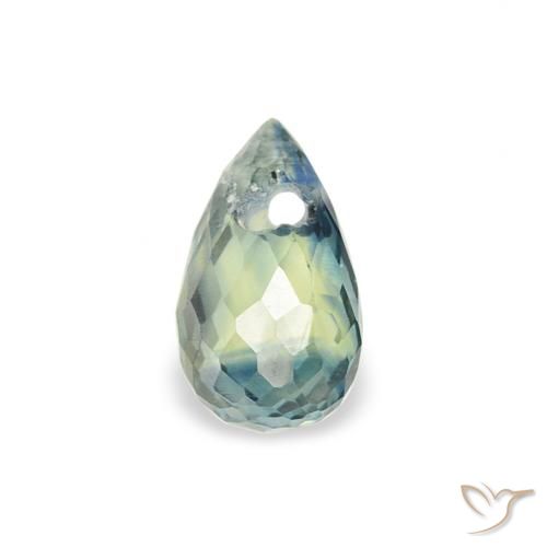 0.54ct 天然 青色 蓝宝石, 泪滴形, VS