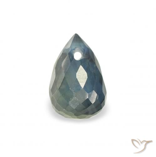 0.52ct 天然 青色 蓝宝石, 泪滴形, VS