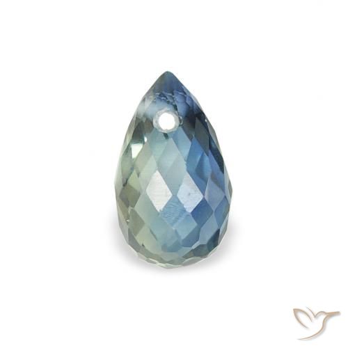 0.57ct 天然 青色 蓝宝石, 泪滴形, VS