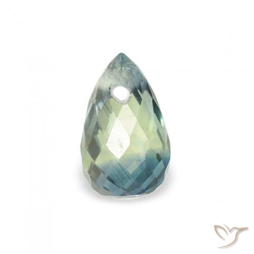 0.59ct 天然 青色 蓝宝石, 泪滴形, VS