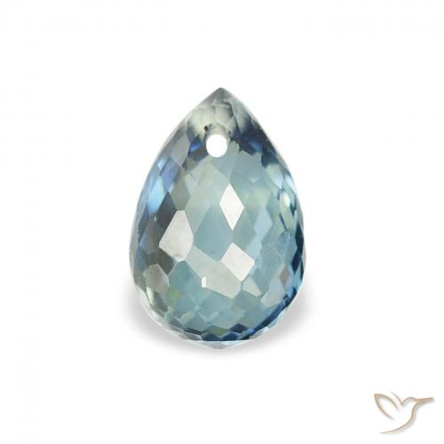 0.95ct 天然 青色 蓝宝石, 泪滴形, VS