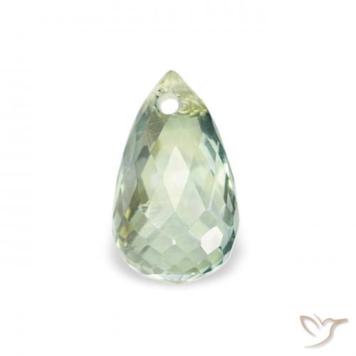 0.68ct 天然 浅绿色 蓝宝石, 泪滴形, VS