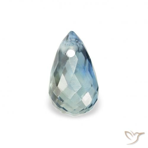 0.49ct 天然 青色 蓝宝石, 泪滴形, VS