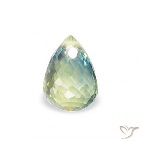 0.43ct 天然 浅鼠尾草绿色 蓝宝石, 泪滴形, VS