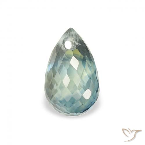 0.93ct 天然 大地绿 蓝宝石, 泪滴形, VS