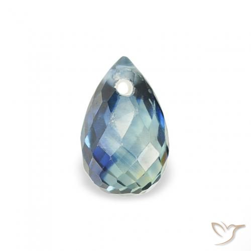 0.52ct 天然 青色 蓝宝石, 泪滴形, VS