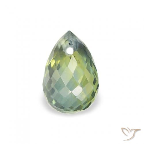 0.67ct 天然 浅绿色 蓝宝石, 泪滴形, VS