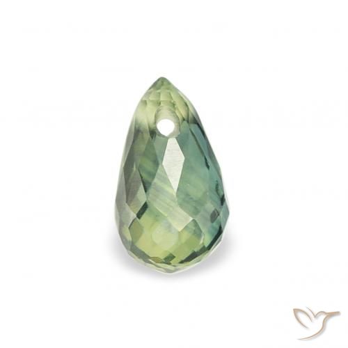 0.42ct 天然 浅绿色 蓝宝石, 泪滴形, VS