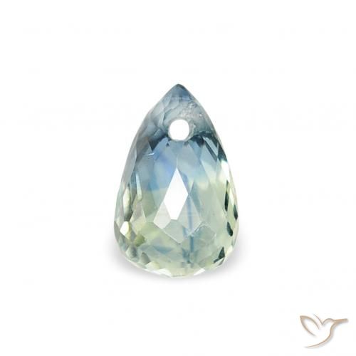 0.47ct 天然 青色 蓝宝石, 泪滴形, VS