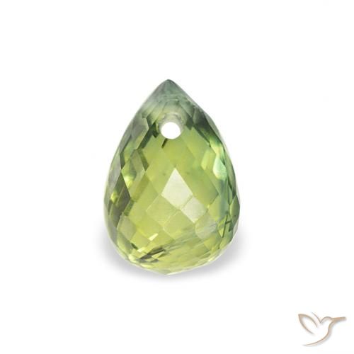 0.59ct 天然 橄榄绿色 蓝宝石, 泪滴形, VS