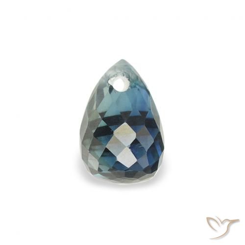 0.61ct 天然 青色 蓝宝石, 泪滴形, VS-SI