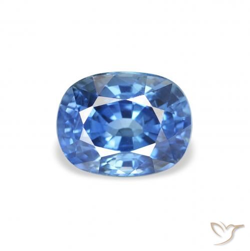 1.58ct 天然 中深蓝 蓝宝石, 软垫, VS