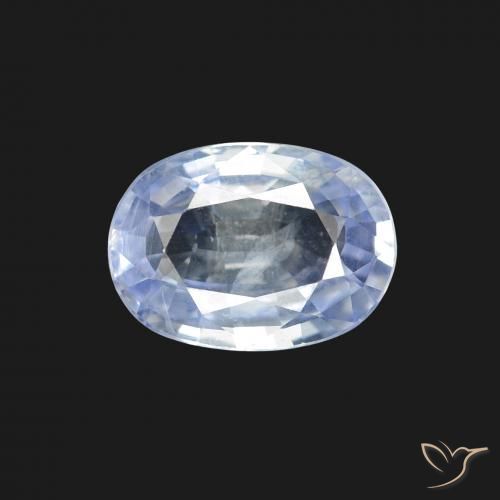 1.80ct 天然 蓝白色 蓝宝石, 椭圆形, VS