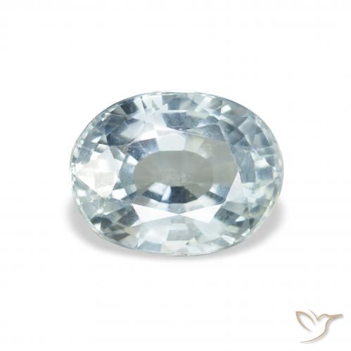2.59ct 天然 蓝白色 蓝宝石, 椭圆形, VS