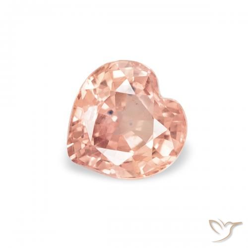 0.44ct 天然 浅粉色 蓝宝石, 心形, VS