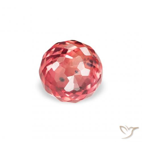 0.36ct 天然 亮红 蓝宝石, 圆形的, VS