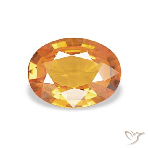 1.33ct 天然 红橙色 蓝宝石, 椭圆形, SI-I1