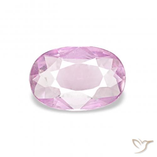 0.40ct 淡粉紫紫 蓝宝石, 椭圆形, VVS
