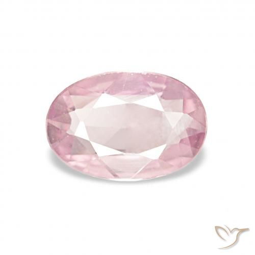 0.43ct 珊瑚粉 蓝宝石, 椭圆形, VVS