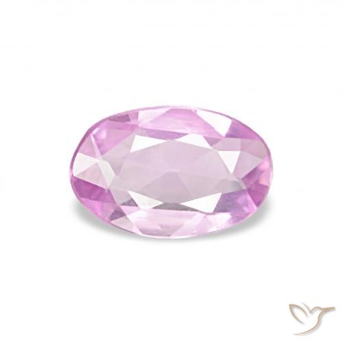 0.33ct 浅紫色 蓝宝石, 椭圆形, VVS