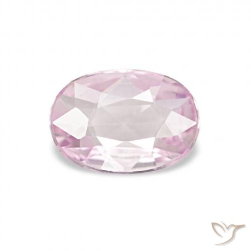0.43ct 浅樱桃粉色 蓝宝石, 椭圆形, VVS