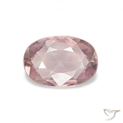 0.52ct 淡泡泡糖粉色 蓝宝石, 椭圆形, VVS