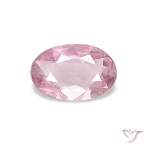 0.38ct 淡泡泡糖粉色 蓝宝石, 椭圆形, VVS