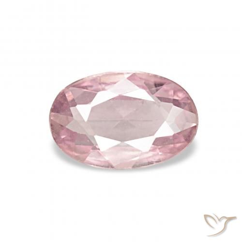 0.42ct 浅粉色 蓝宝石, 椭圆形, VVS