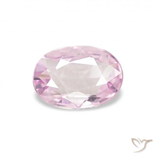 0.38ct 浅粉色 蓝宝石, 椭圆形, VVS
