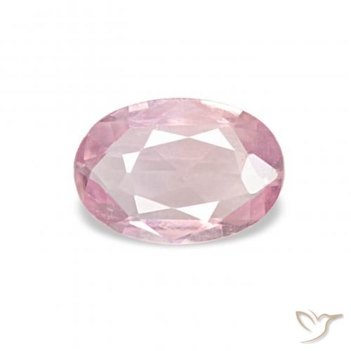 0.40ct 淡泡泡糖粉色 蓝宝石, 椭圆形, VVS-VS