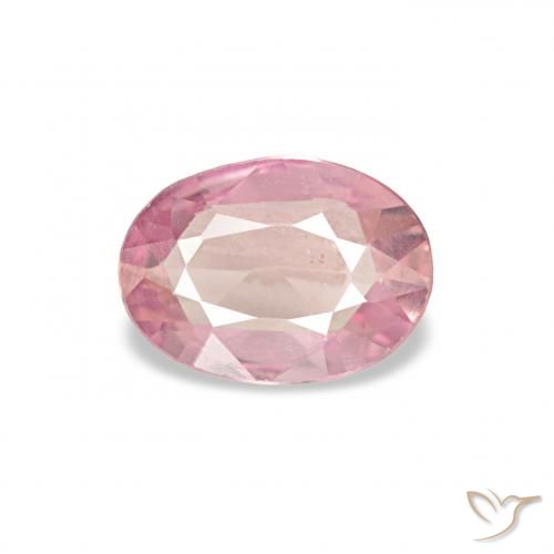 0.34ct 浅粉色 蓝宝石 宝石, 椭圆形, VVS-VS