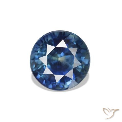 1.32ct 海军蓝 蓝宝石, 圆形的, VVS-VS