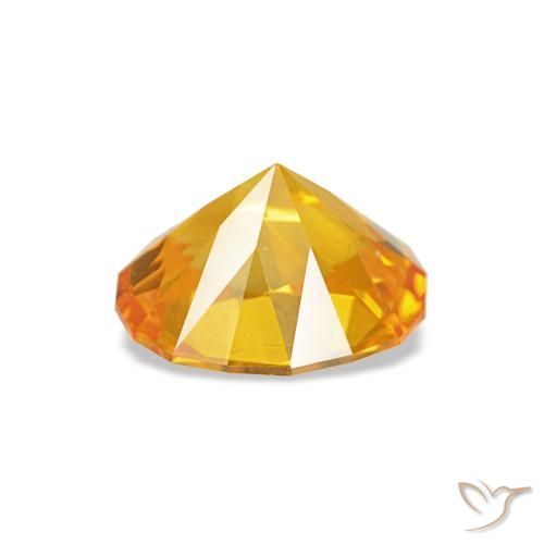 0.92克拉天然金色蓝宝石，椭圆形切割，6.6×5.2毫米，VVS