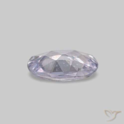 0.44克拉天然灰色蓝宝石，椭圆形切割，5.8×4.7毫米，VVS-VS