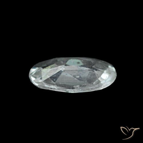 0.37克拉天然灰色蓝宝石，椭圆形切割，5.8×4毫米，VVS-VS