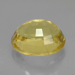 4.81克拉天然黄色方柱石，椭圆形切割，11.8×10毫米，VS