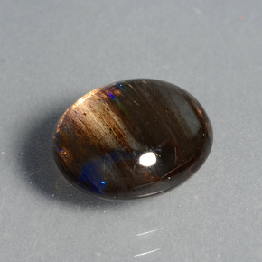 4.21克拉天然多色方柱石，椭圆形切割，11.6×10毫米，透明