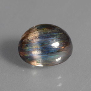 4.52克拉天然多色方柱石，椭圆形切割，10.4×8.4毫米，透明